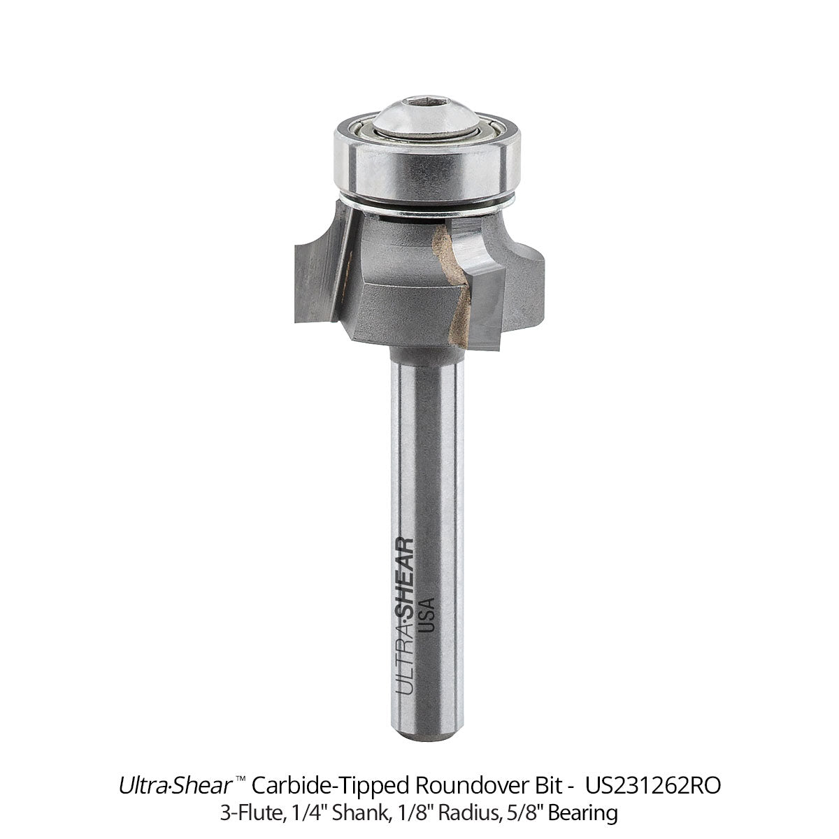 Roundover Router Bits - Carbide Tipped - 3 Flute