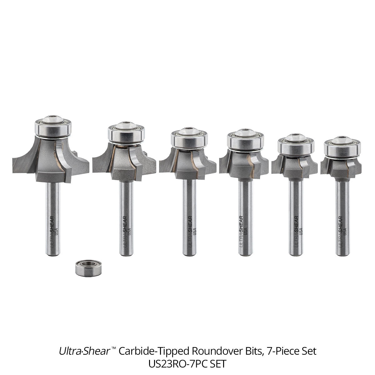 Roundover Router Bits - Carbide Tipped - 3 Flute