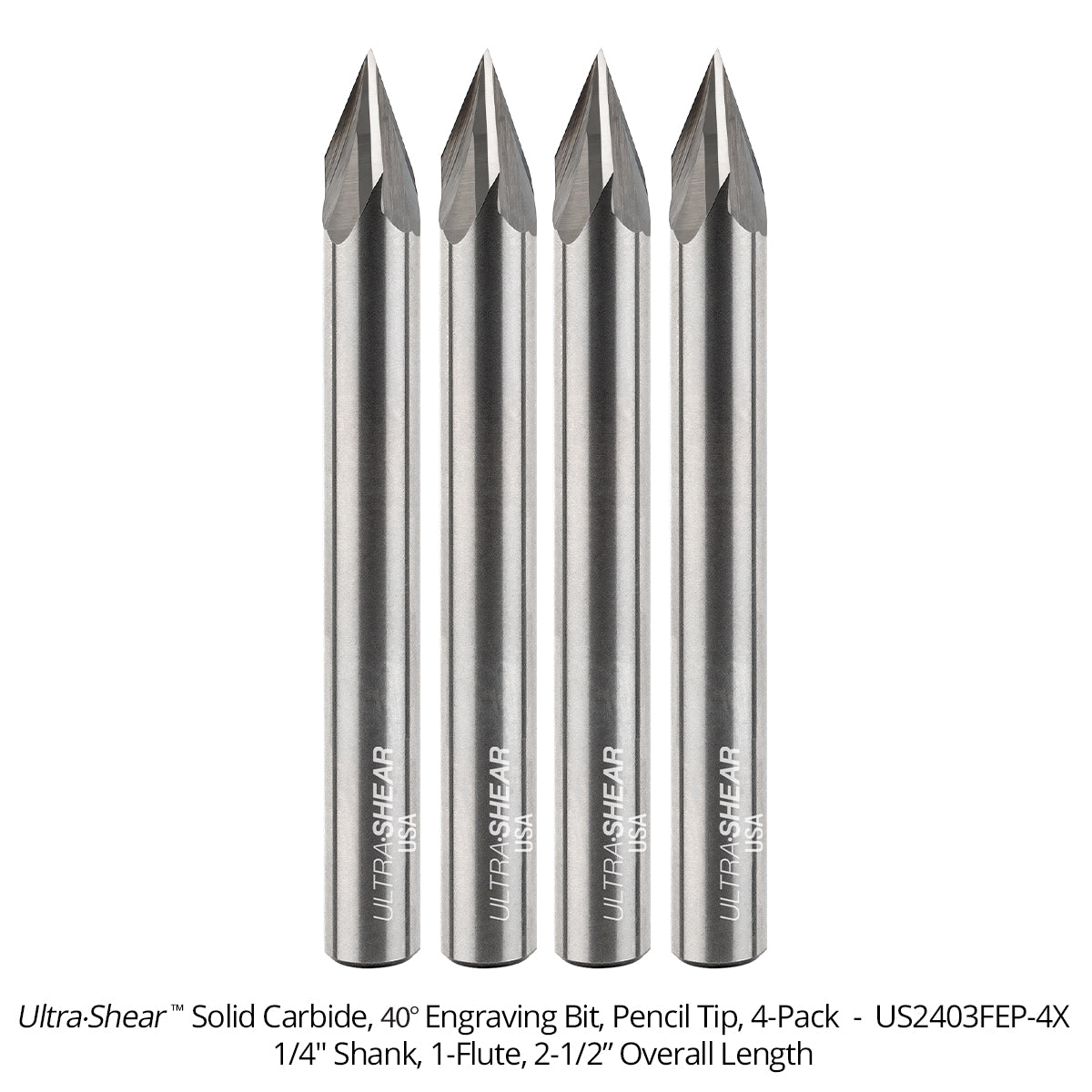Engraving CNC Router Bits - Solid Carbide