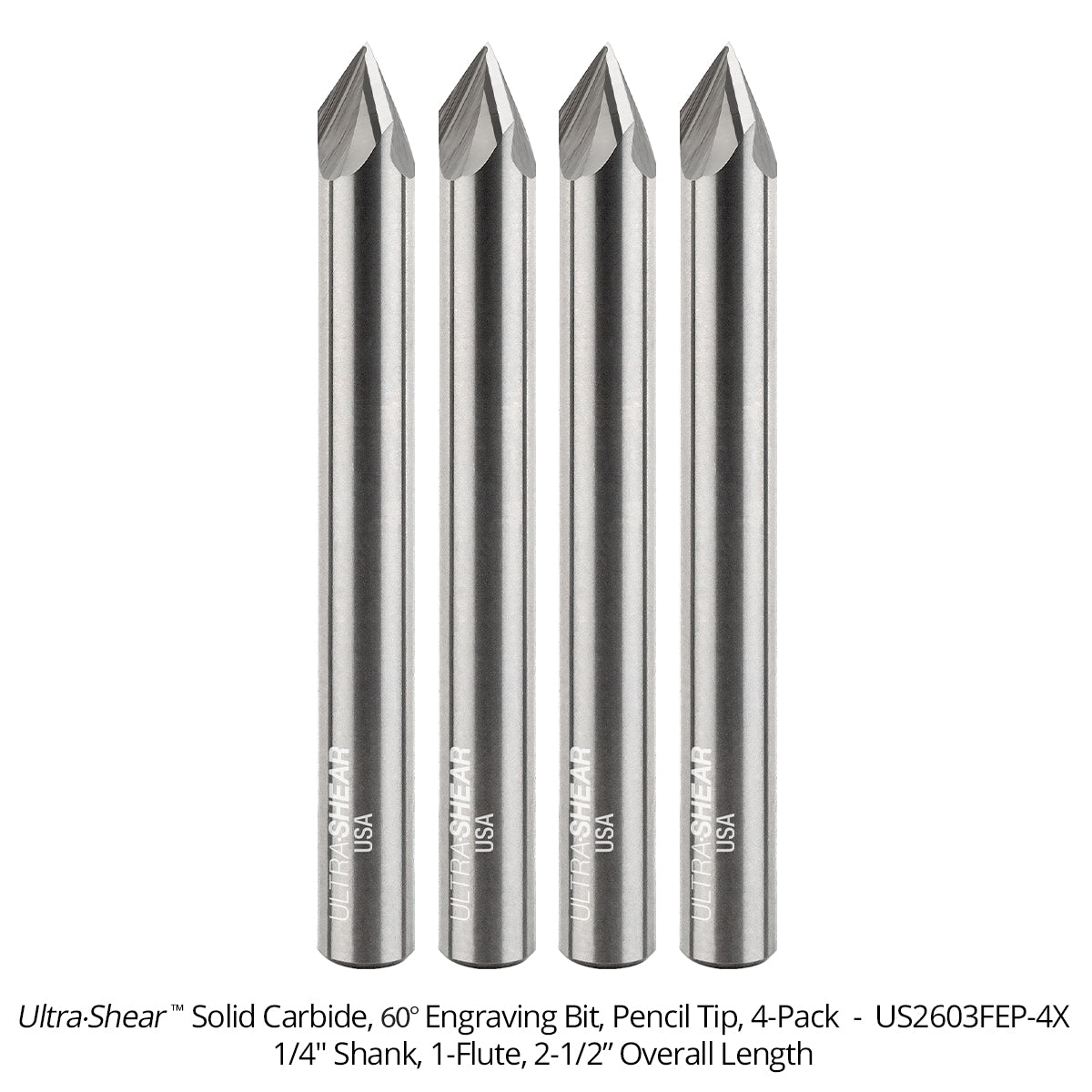 Engraving CNC Router Bits - Solid Carbide