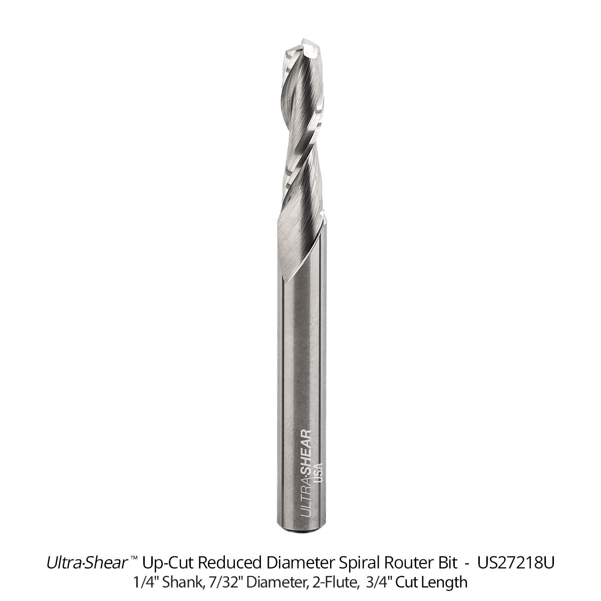 Reduced Diameter Spiral CNC Router Bits | 1/4 SH | 2 FL – Woodpeckers