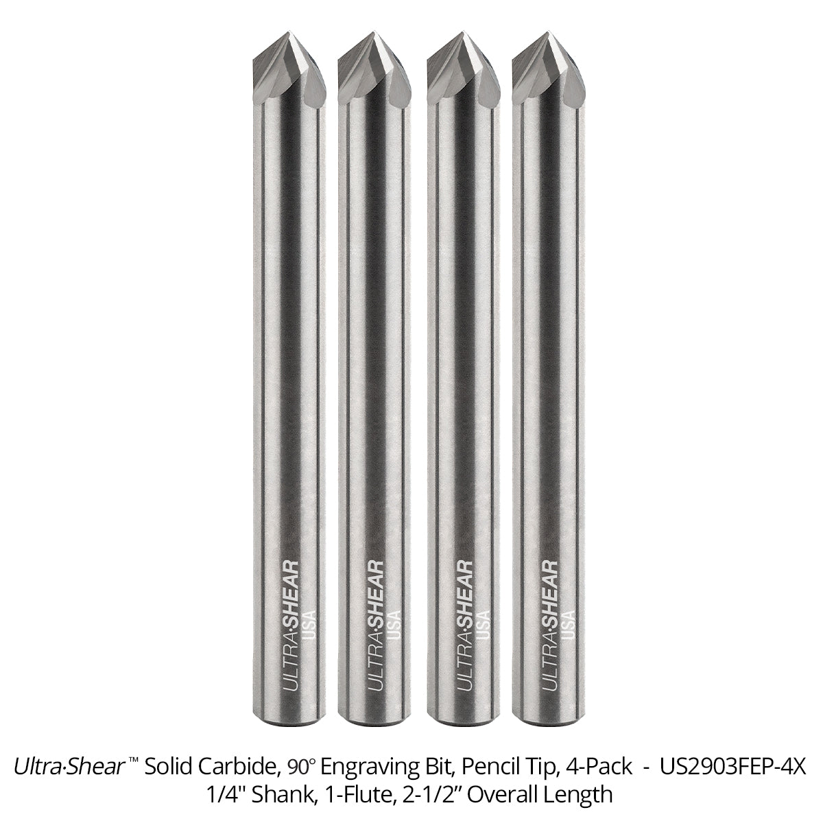 Engraving CNC Router Bits - Solid Carbide