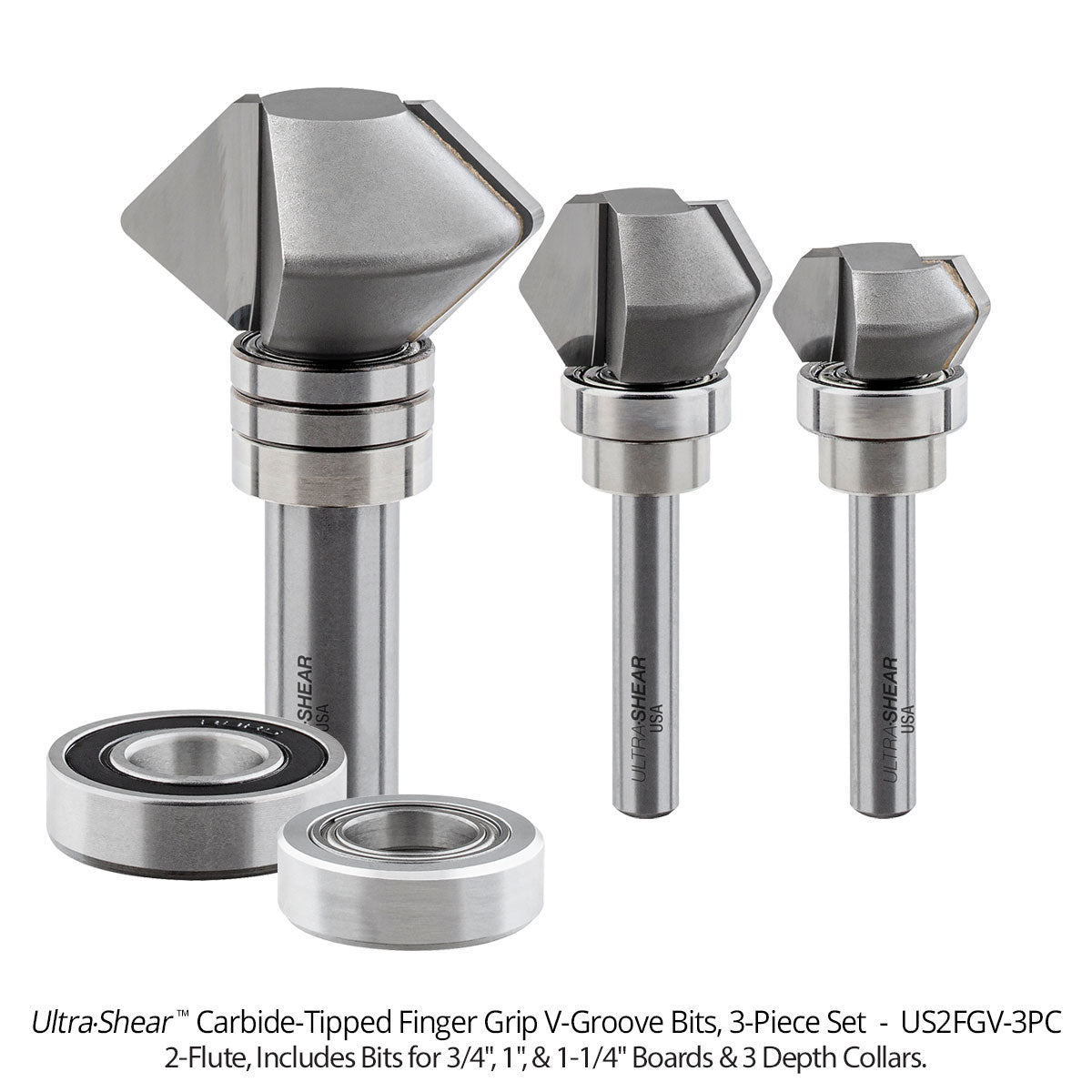 V-Groove Finger Grip Groove Router Bits for Cutting Boards