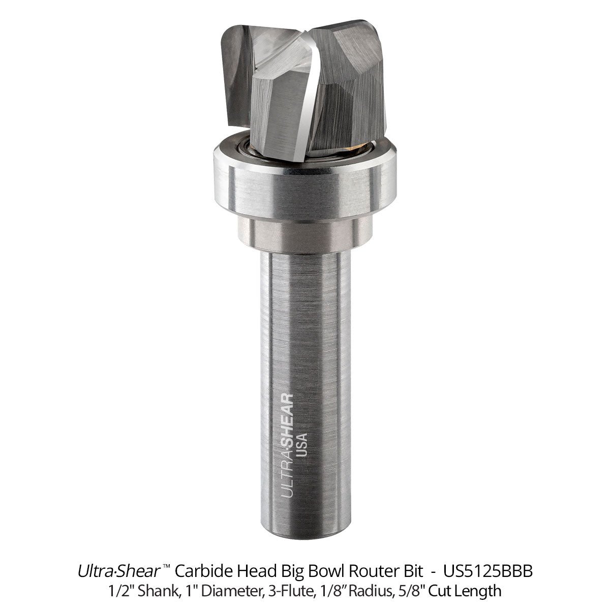 Big Bowl Router Bits - Carbide Head - 3-Flute