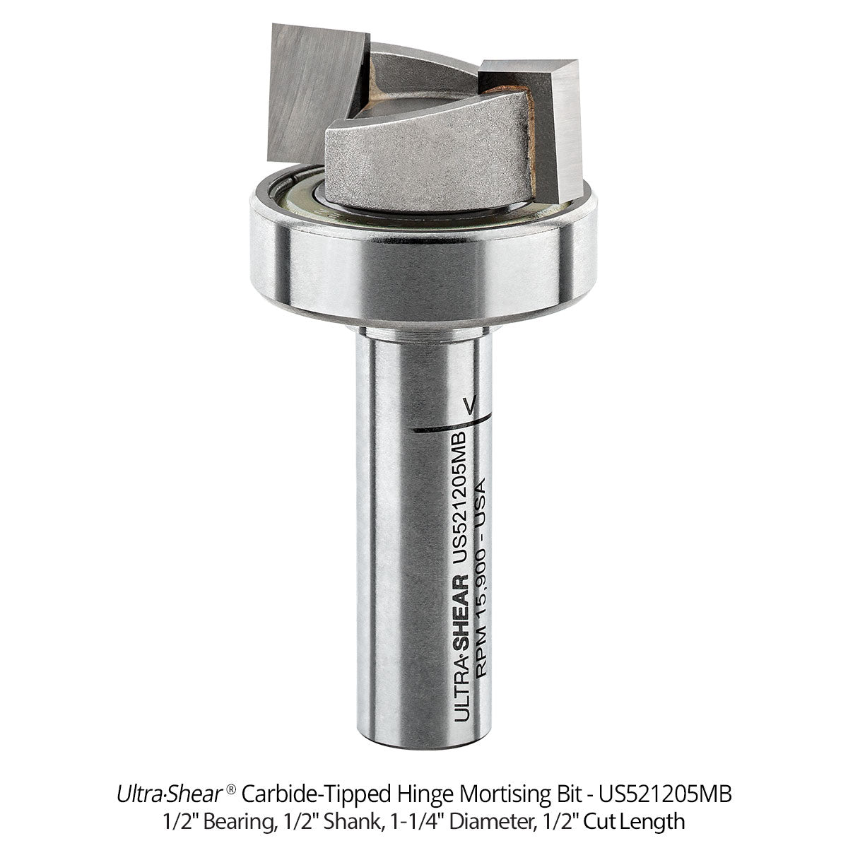 Hinge Mortising Router Bits - Carbide Tipped