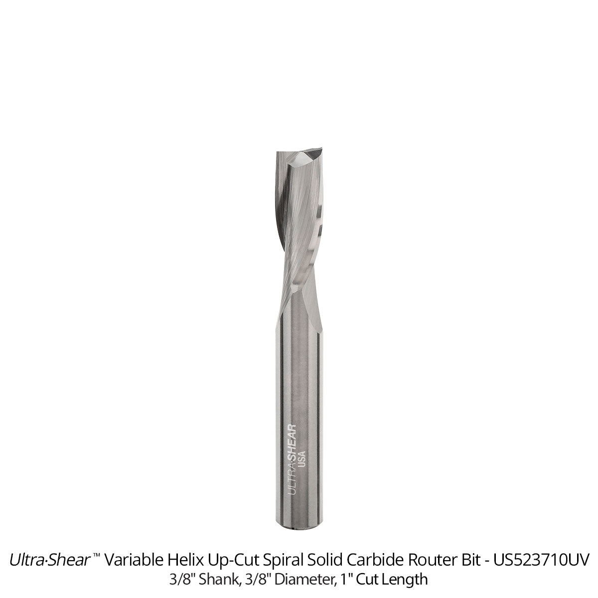 Variable Helix Router Bits - Up-Cut Spiral - Solid Carbide