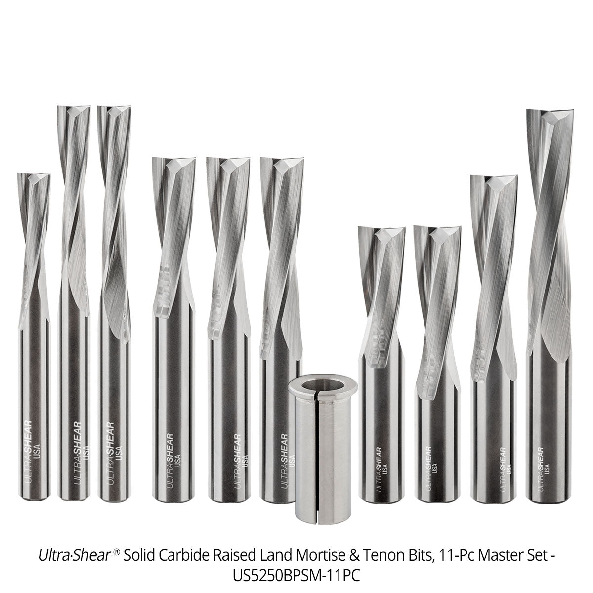 Raised Land Mortise and Tenon Router Bits - Solid Carbide