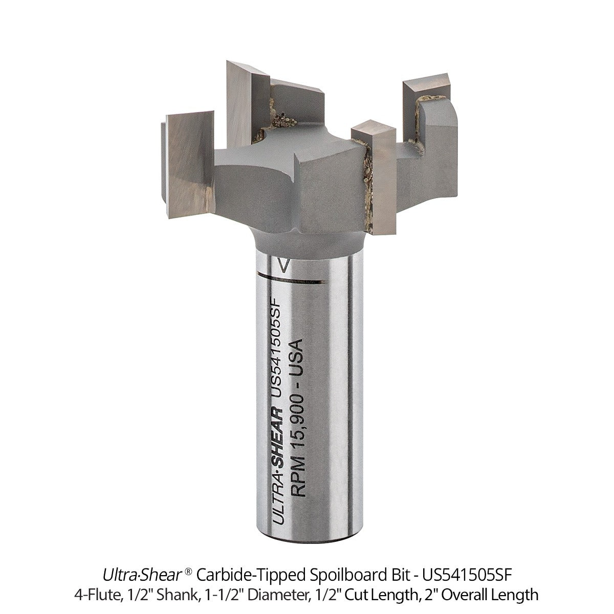 Spoilboard Router Bits - Carbide Tipped