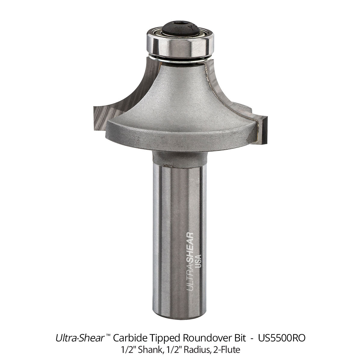 Roundover Router Bits - Carbide Tipped - 2 Flute