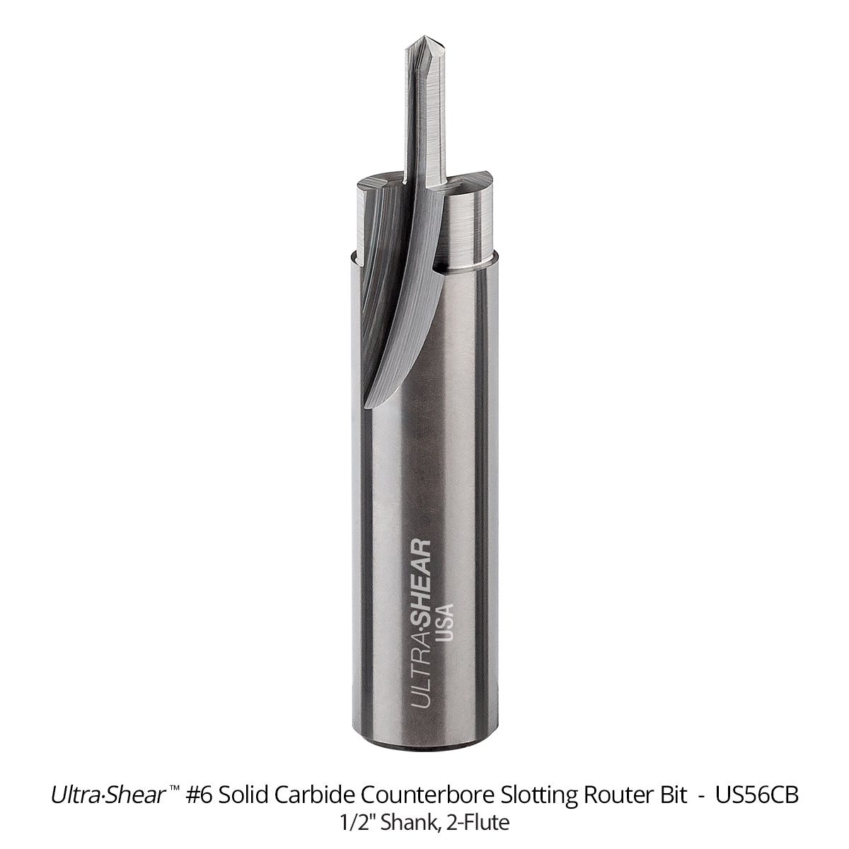 Counterbore Slotting Router Bits - Solid Carbide