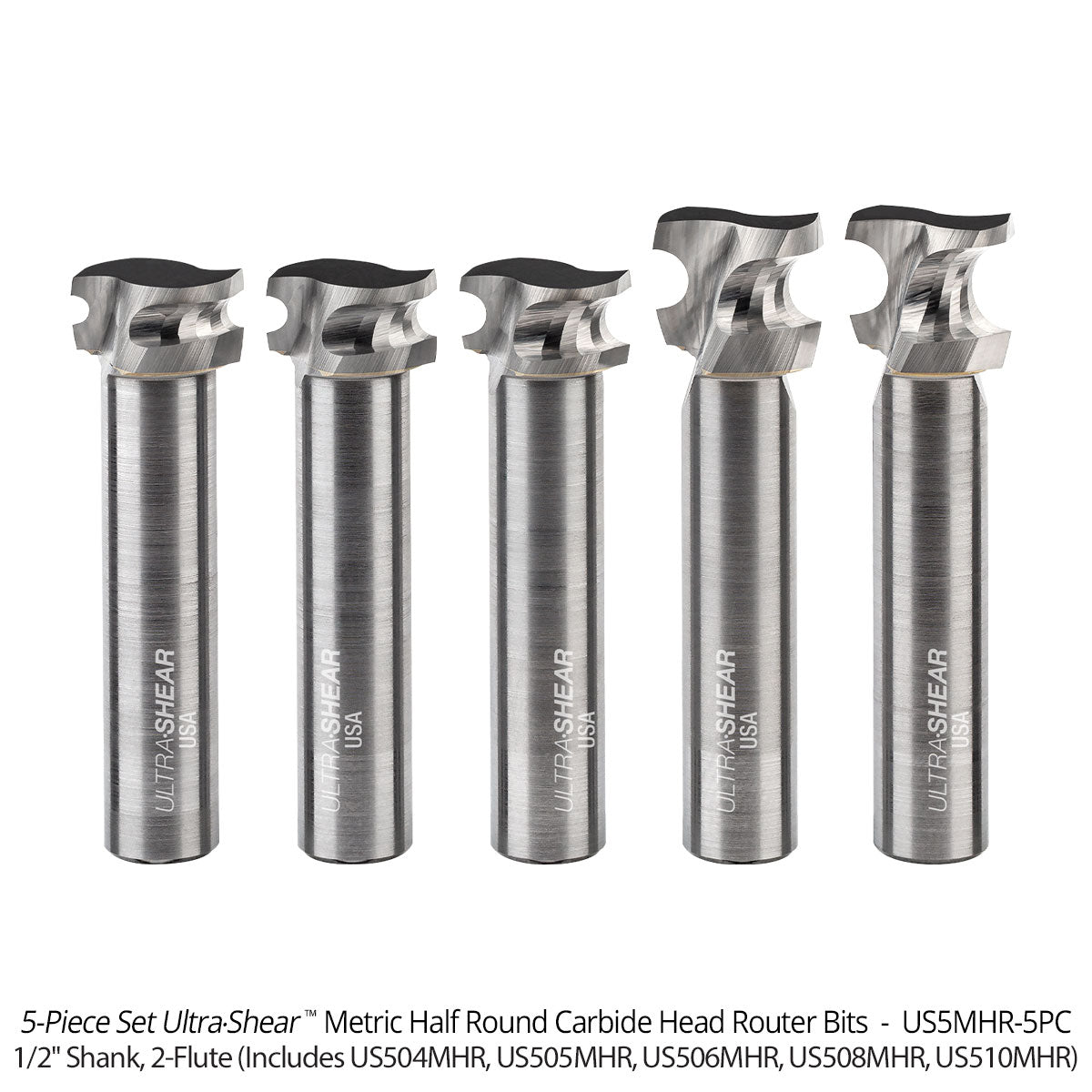 Metric Half Round Router Bits For Domino Tenons