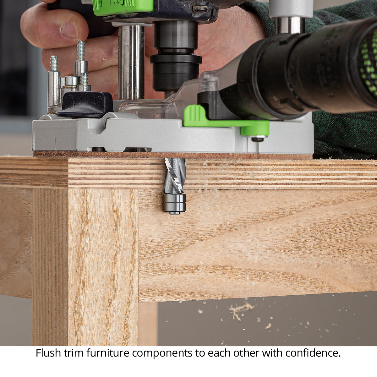 Flush Trim Router Bits - Solid Carbide - 1/2 Diameter - 3 Flute