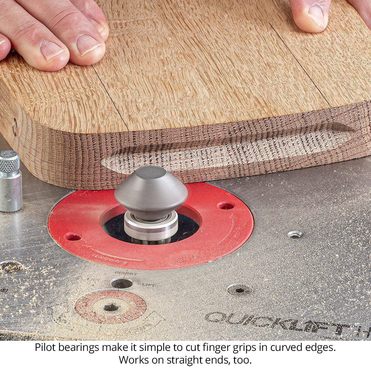 Finger Grip Groover Router Bits - V Groove Profile - Carbide Tipped - 2 Flute