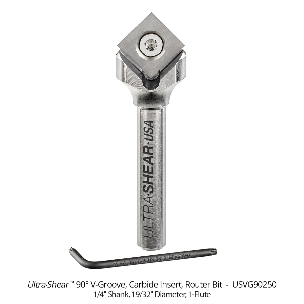 V-Groove CNC Router Bits - Carbide Insert