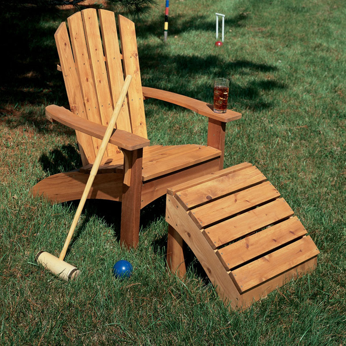 Woodsmith Adirondack Chair & Ottoman Plan