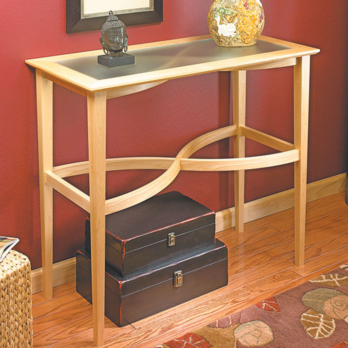 Woodsmith Curved-Stretcher Accent Table Plan