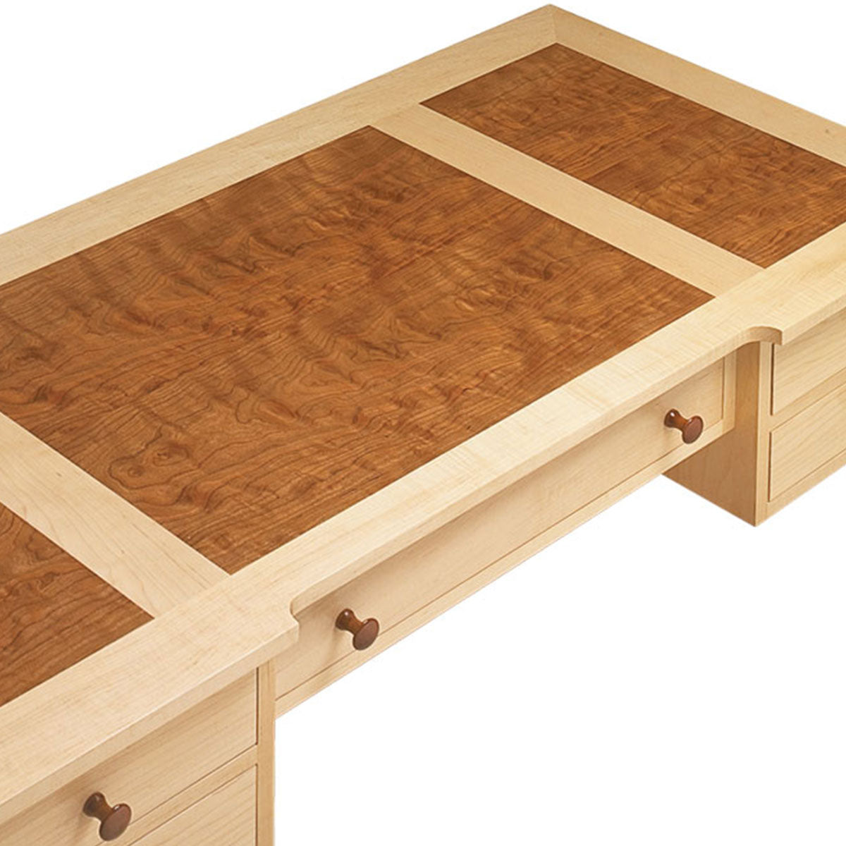 Woodsmith Five-Drawer Desk Standard Plan & Premium Shop Drawings