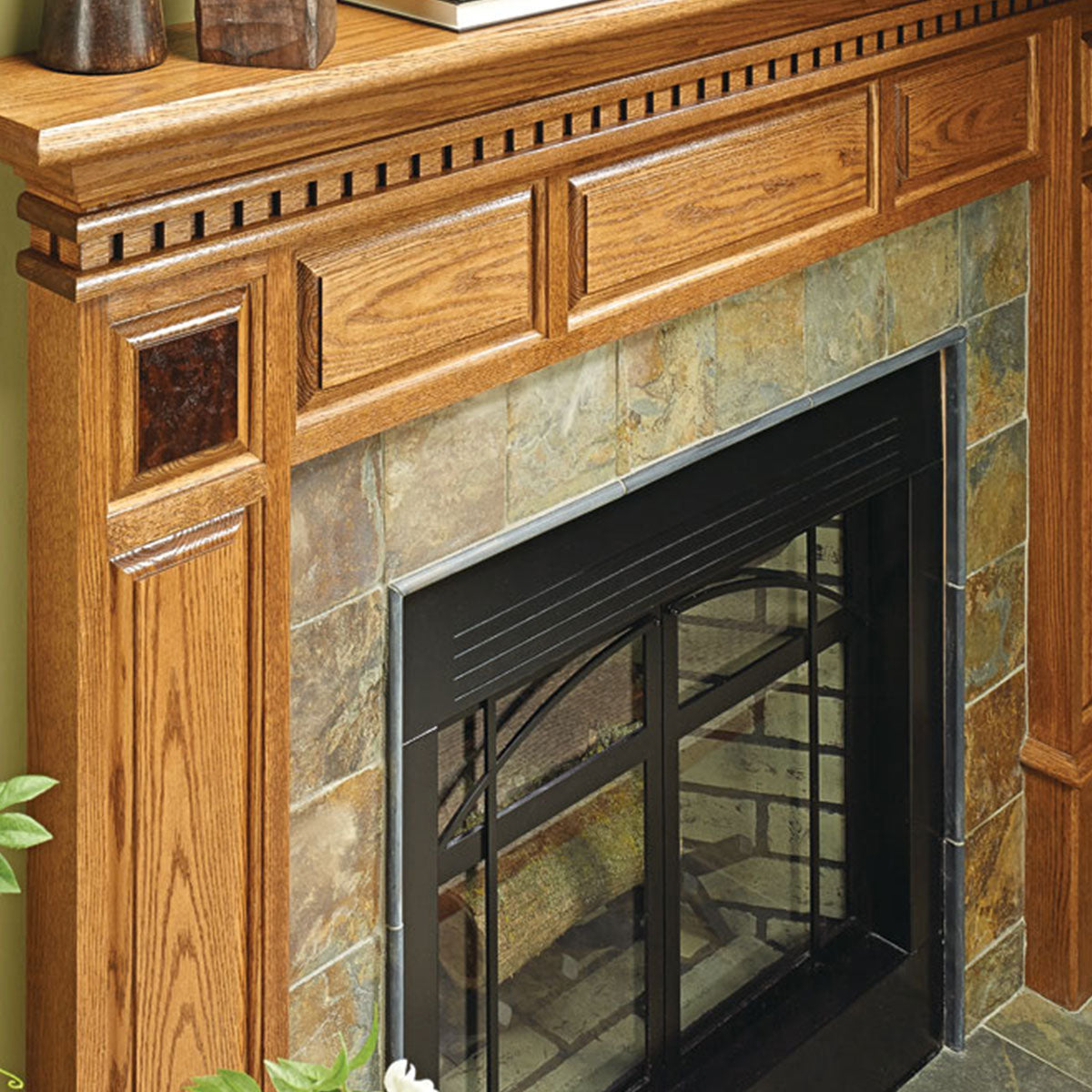 Woodsmith Fireplace Surround Standard Plan & Premium Shop Drawings