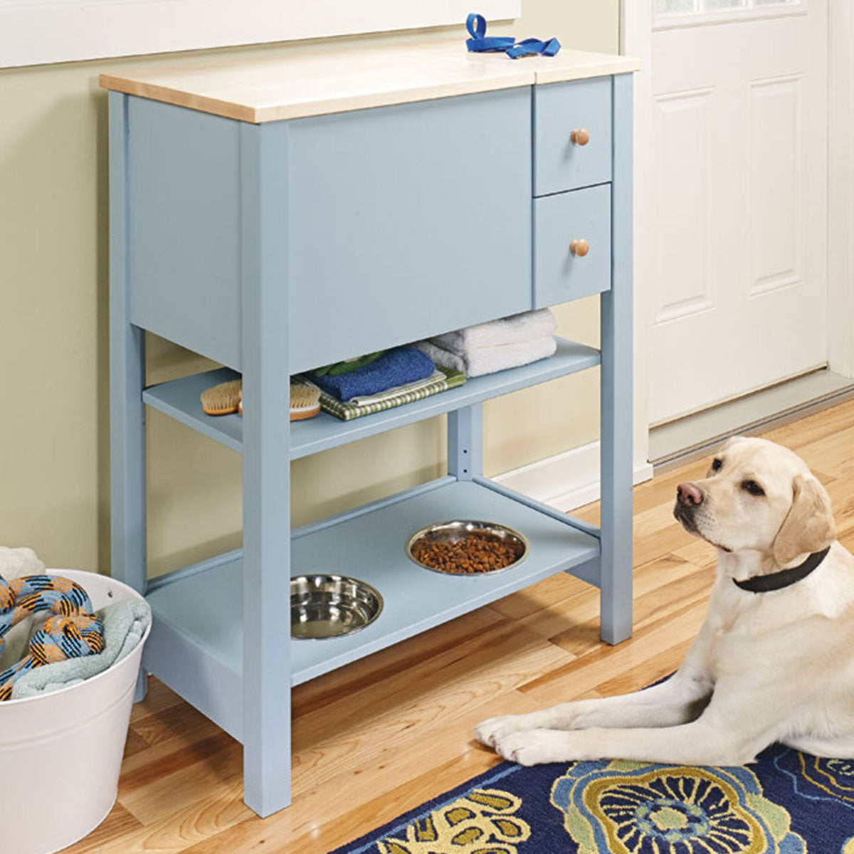 Woodsmith Compact Pet Feeding Center Plan