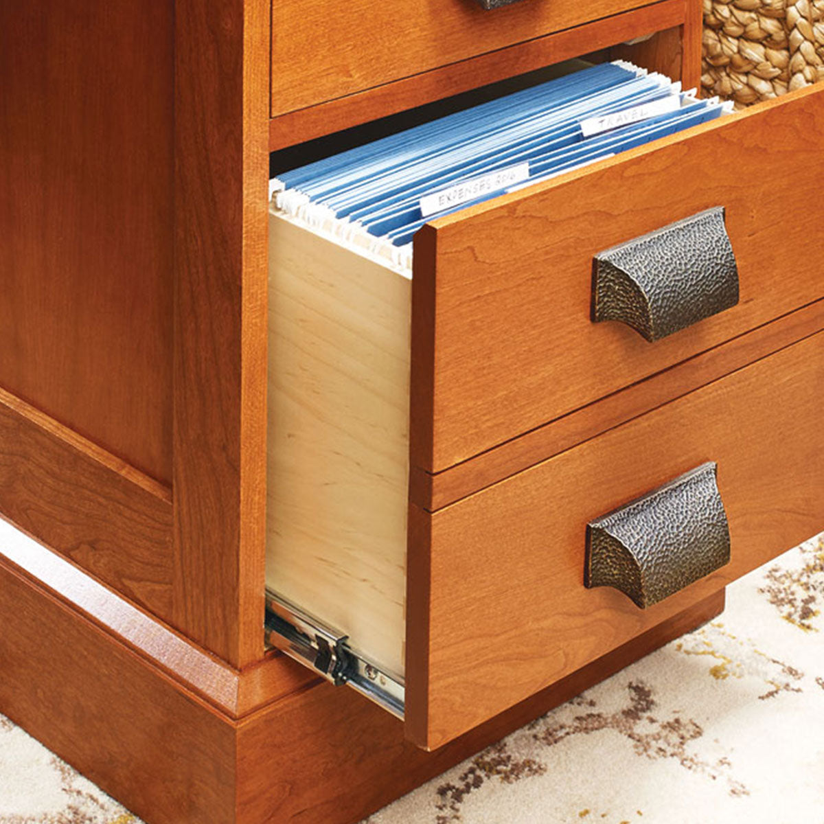 Woodsmith Cherry Pedestal Desk Standard Plan & Premium Shop Drawings