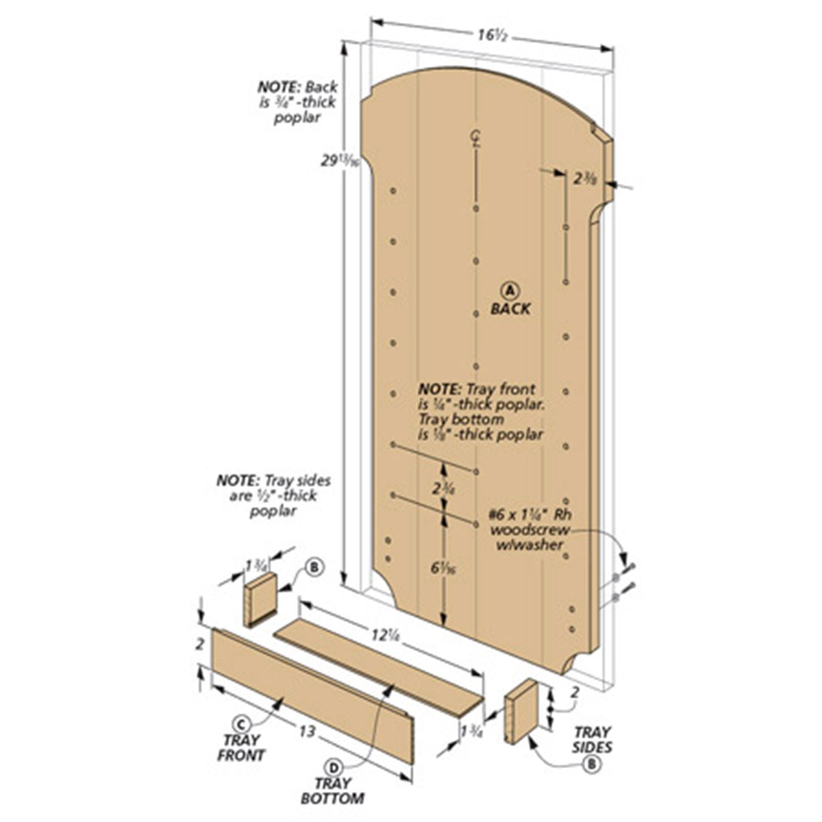 Woodsmith Perpetual Wall Calendar Plan