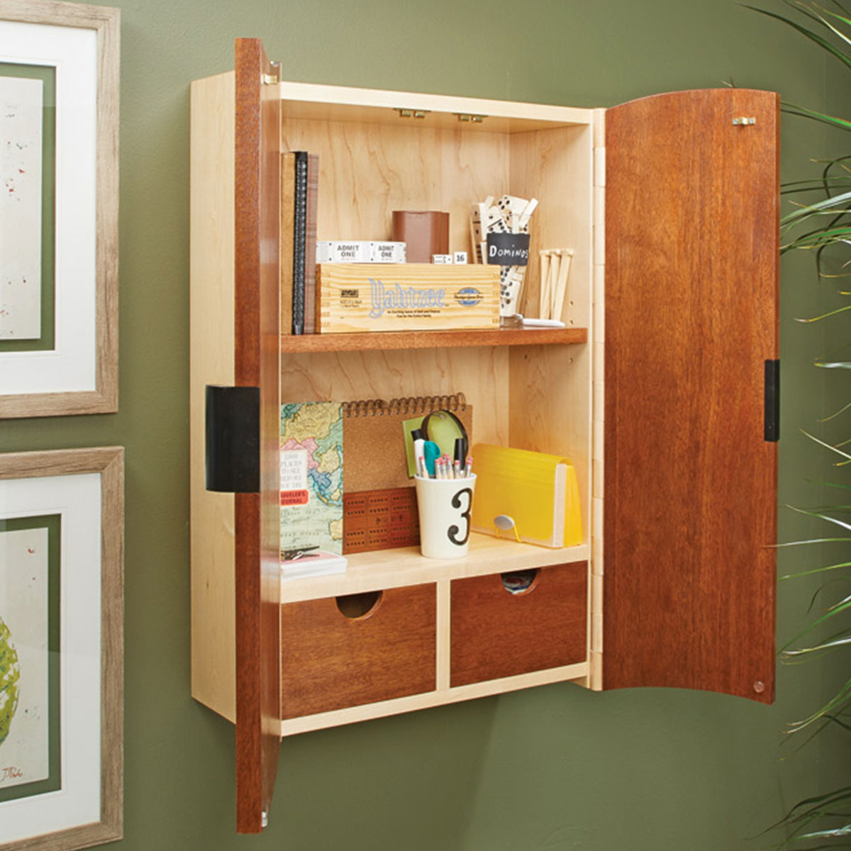 Woodsmith Wood-Hinge Cabinet Standard Plan & Premium Shop Drawings