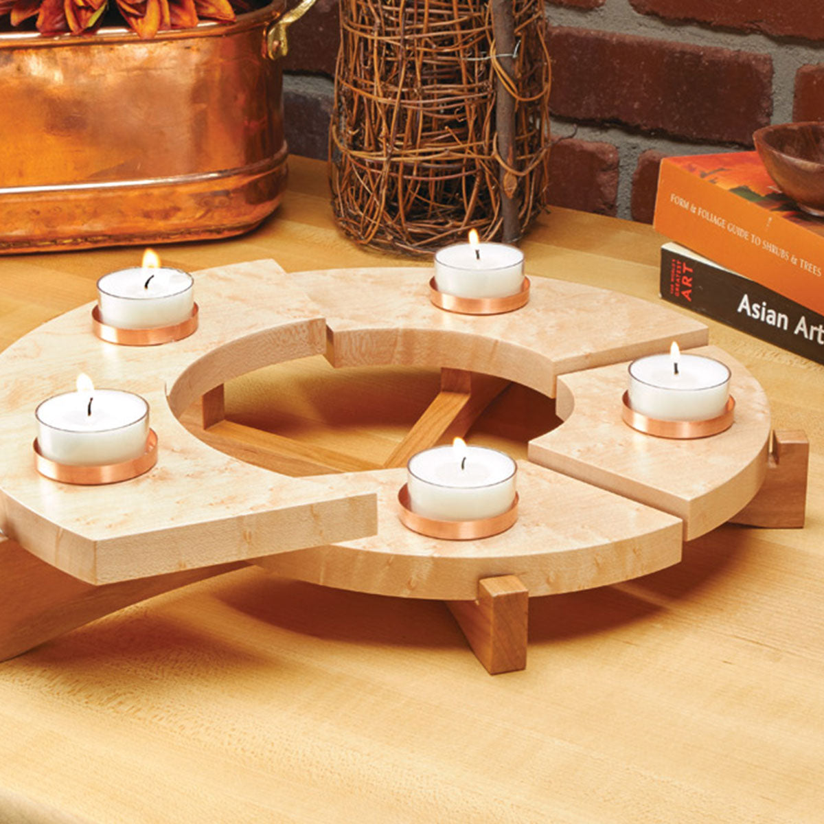 Woodsmith Tealight Candle Centerpiece Plan