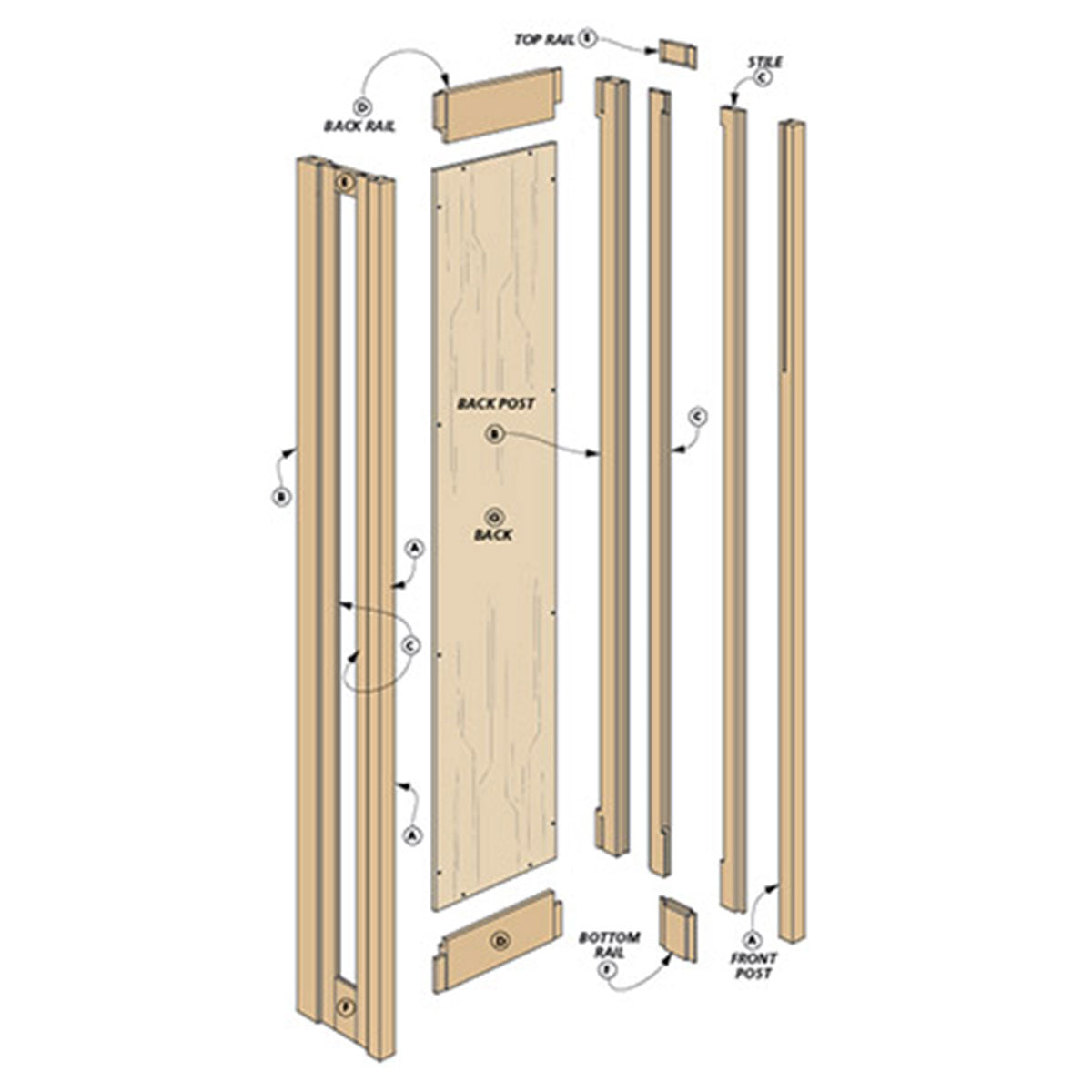 Woodsmith Prairie-Style Tall Clock Plan