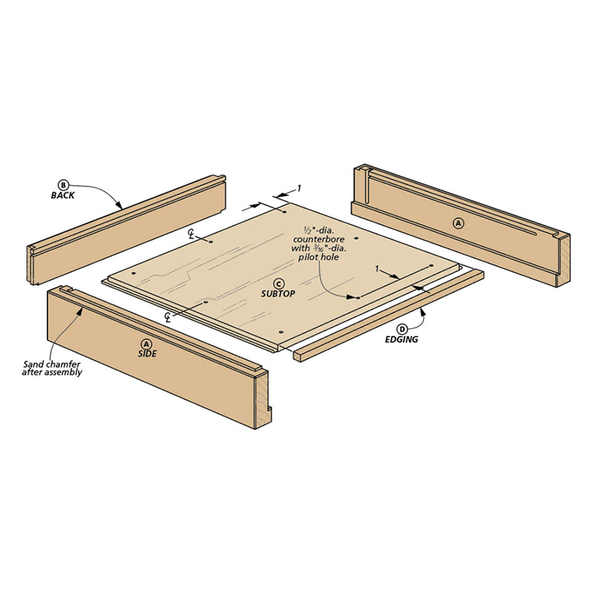 Woodsmith Chess Board Plan