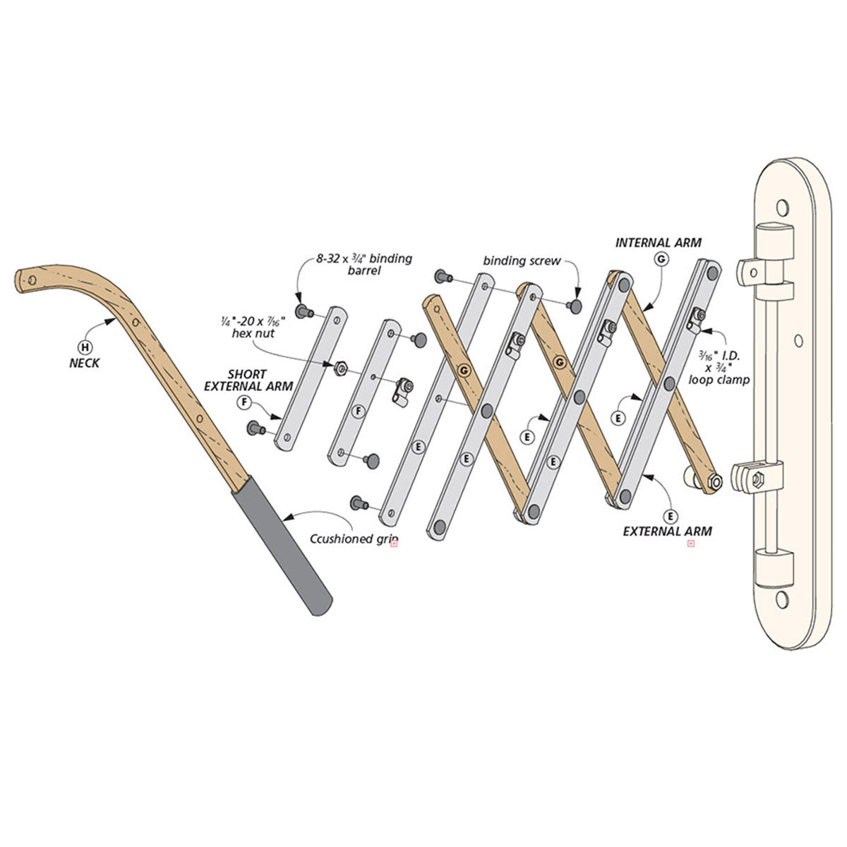 Woodsmith Scissor Lamp Plan