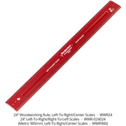 Woodworking Ruler with 0-24 Inch scale - OPEN BOX