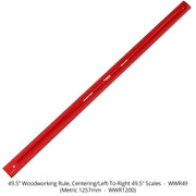 Woodworking Ruler with 0-1257mm / 628mm-0-628mm - OPEN BOX