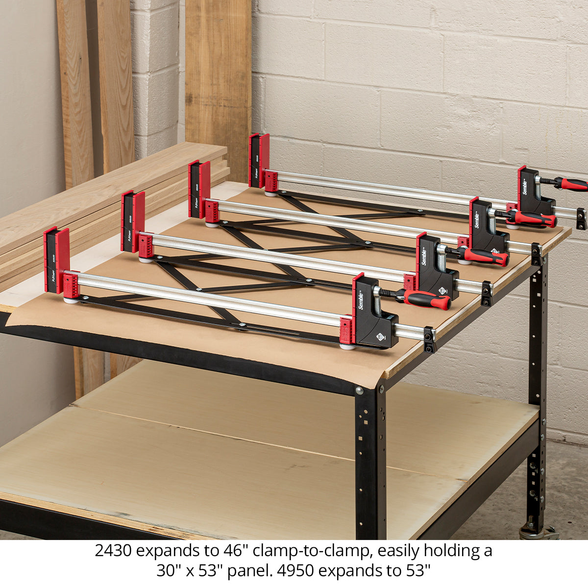 Xpander Panel Clamp System | Panel Glue-Up Jig | Clamping Stand